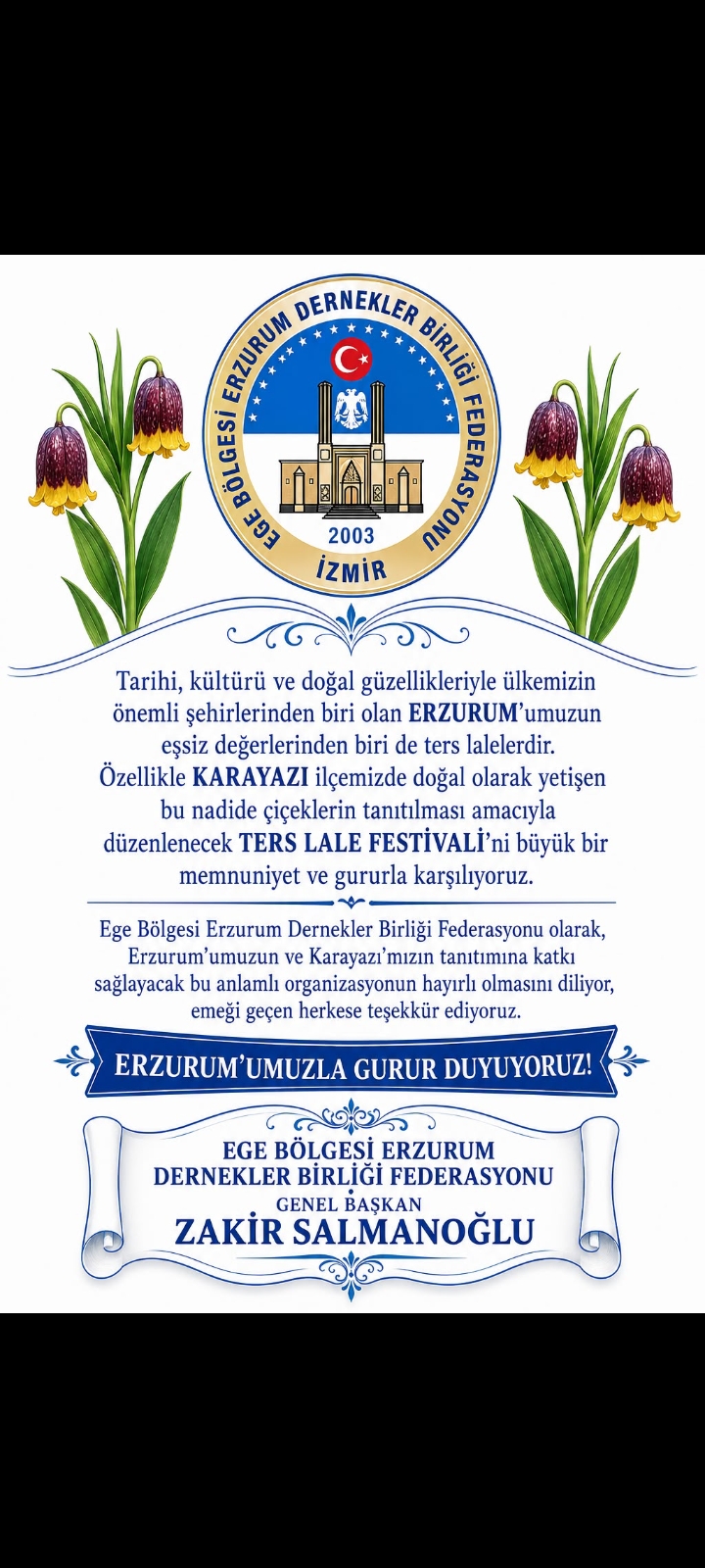 Karayazı’dan Türkiye’ye Birlik Mesajı: Ters Lale Festivali’nde “Terörsüz Türkiye” Vurgusu-2
