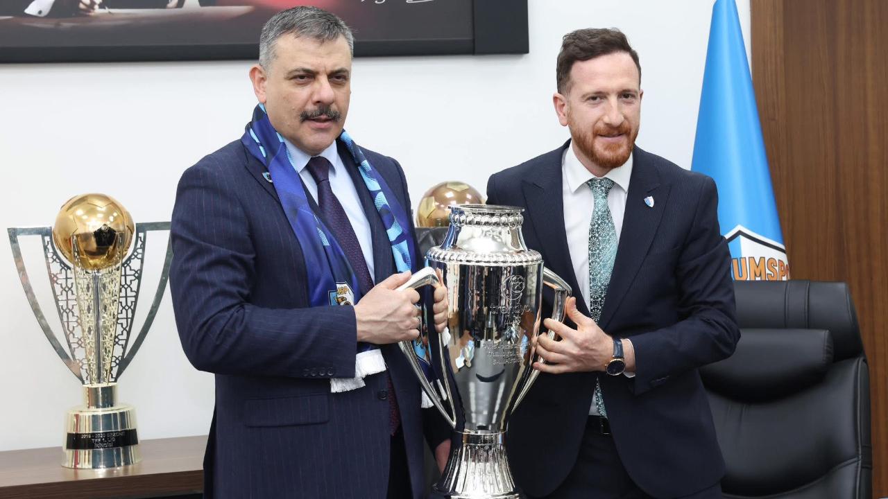 Bakan Çiftçi’den Erzurumspor FK’ya Tebrik Ziyareti