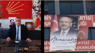 CHP Erzurum İl Başkanlığı’nda Dikkat Çeken Değişim: Kılıçdaroğlu Posteri ve “Arınacağız” Mesajı
