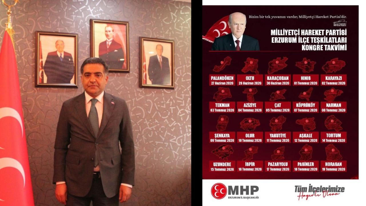 MHP Erzurum’da Kongre Heyecanı Başladı: Yakutiye Kongresi 11 Temmuz’da