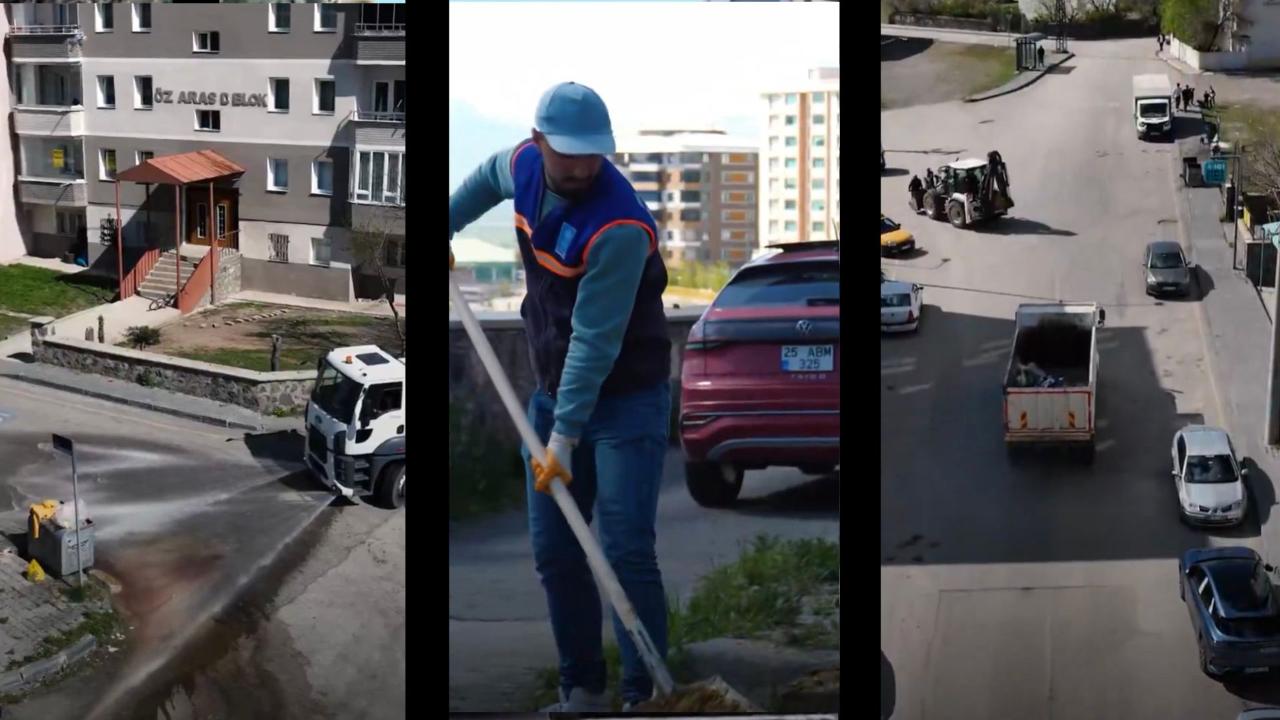 Palandöken Belediyesi Bayramda Temizlik ve Hijyen İçin Seferber Oldu