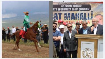 Çat’ta Ata Sporu Coşkusu: Geleneksel At Yarışları Nefes Kesti